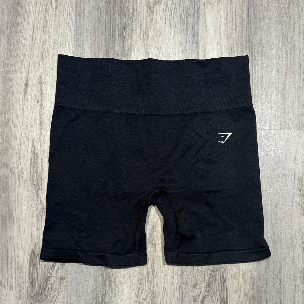 Gymshark shorts marled black SZ L
